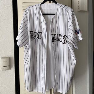 Rockies xxl World Series 2007 authen jersey-unisex